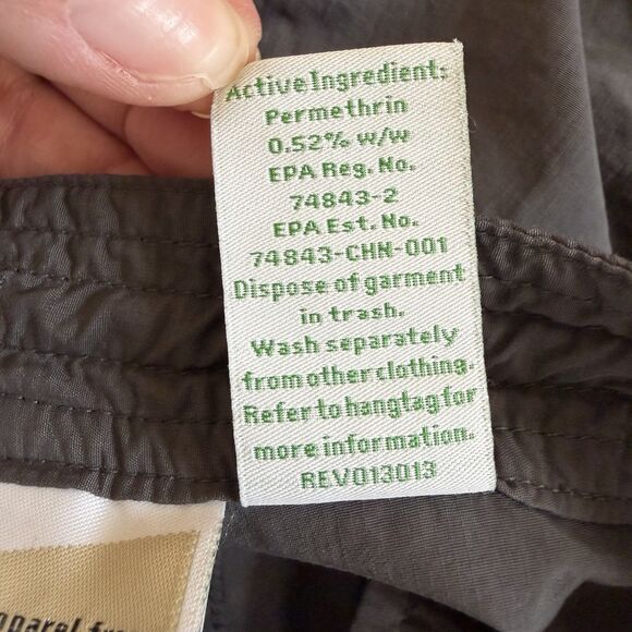 Exofficio Insect Shield Pants Womens 12 Gray Gorpcore Hiking Camping Performance - Picture 13 of 16